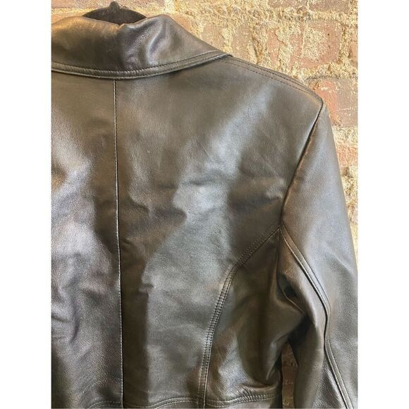 Xtrēm Genuine Leather Black Jacket Button Front Women’s Size XL - Picture 7 of 16